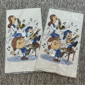 Vintage Tetley Tea "Tetley Tea Folk" Tea Towels
